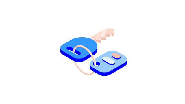 Car key icon - 640x360