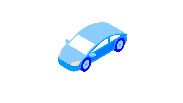 Car icon white 640x360